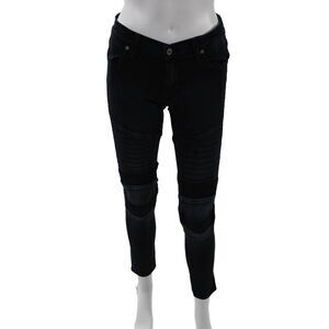 James Jeans Women Ankle Skinny Jeans Black Low Rise 28 Inseam Size 27
